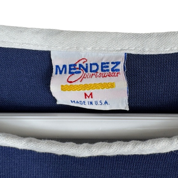 Vintage Mendez Sportswear Striped "Ecstasy" Sailing Top, Size M - Picture 3 of 5